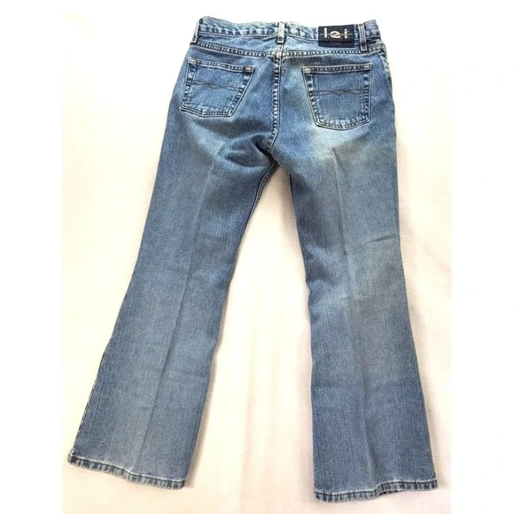 Vintage L E I jeans Sz 13 Med Wash Regular Fit‎ Flare Bottoms - Picture 4 of 12